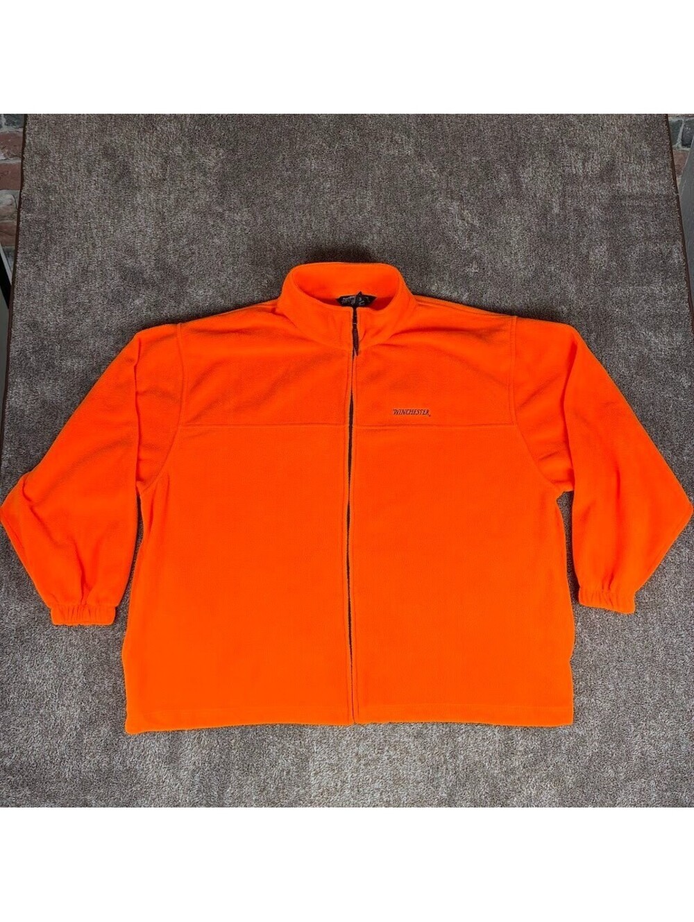 Winchester Full Zip Fleece Hunting Jacket Mens Size XXXLarge Orange